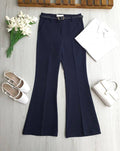 Classic Navy Blue Spanish Trouser with Leather Belt
