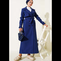 Navy Blue maxi Trench Coat
